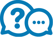 Blue Question Bubble Icon